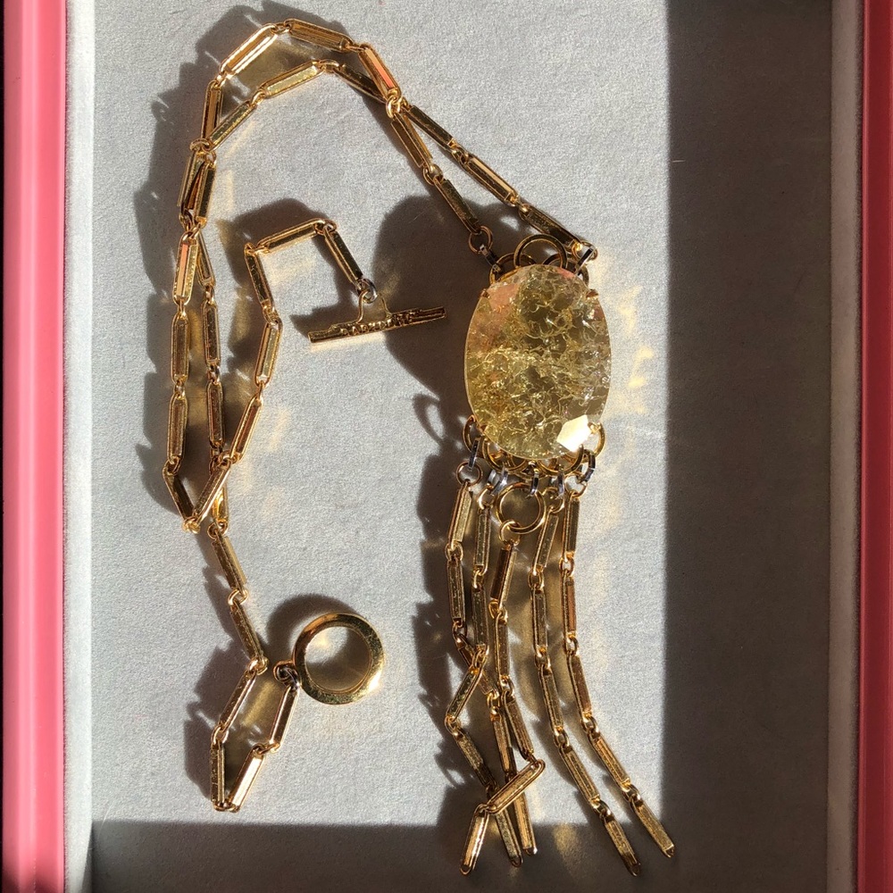 Anthropologie Babylone Swarovski Pendant Necklace